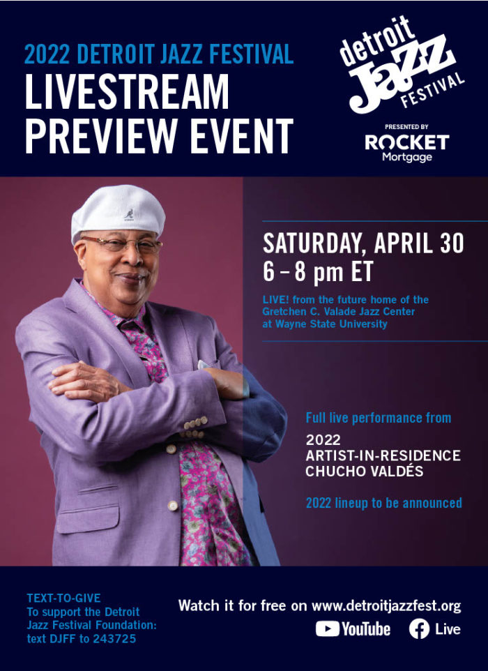 Detroit Jazz Festival presented by Rocket Mortgage Announces 2022