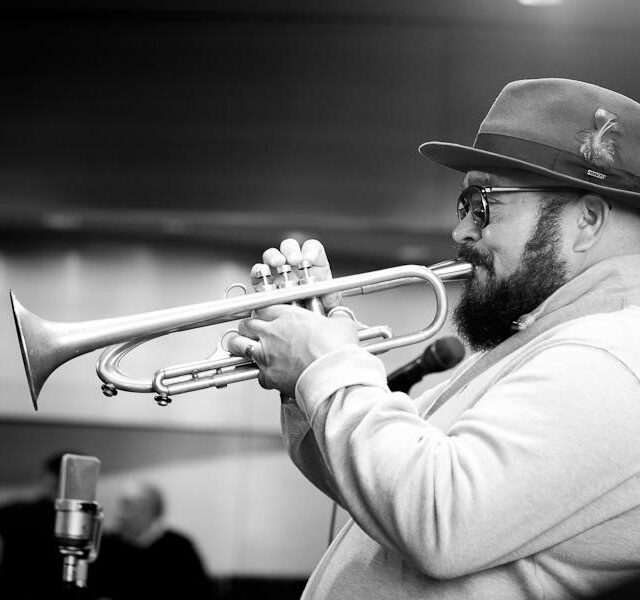 Charlie Sepulveda playing trumpet