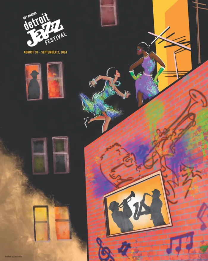 45th Annual Detroit Jazz Festival official poster