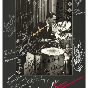 JC Heard limited edition poster with autographs of jazz legends