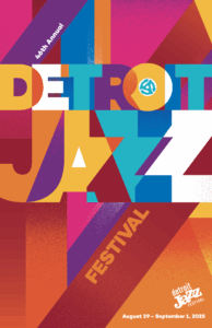 46th Detroit Jazz Festival program cover image.