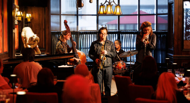 LoEnd Quintet playing at Dirty Dog Cafe, Detroit