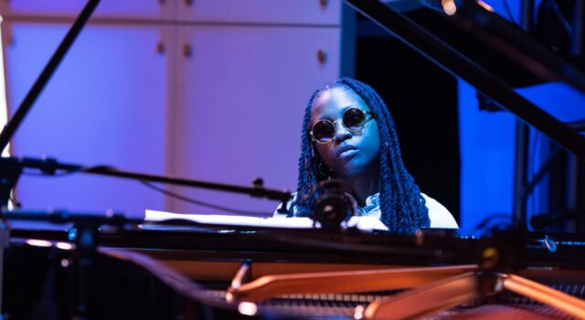 Sequoia “REDWOOD” Snyder playing piano