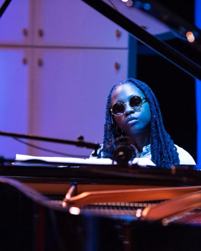Sequoia “REDWOOD” Snyder playing piano