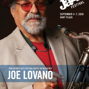 2026 Detroit Jazz Festival's Program Book Cover Image - Joe Lovano