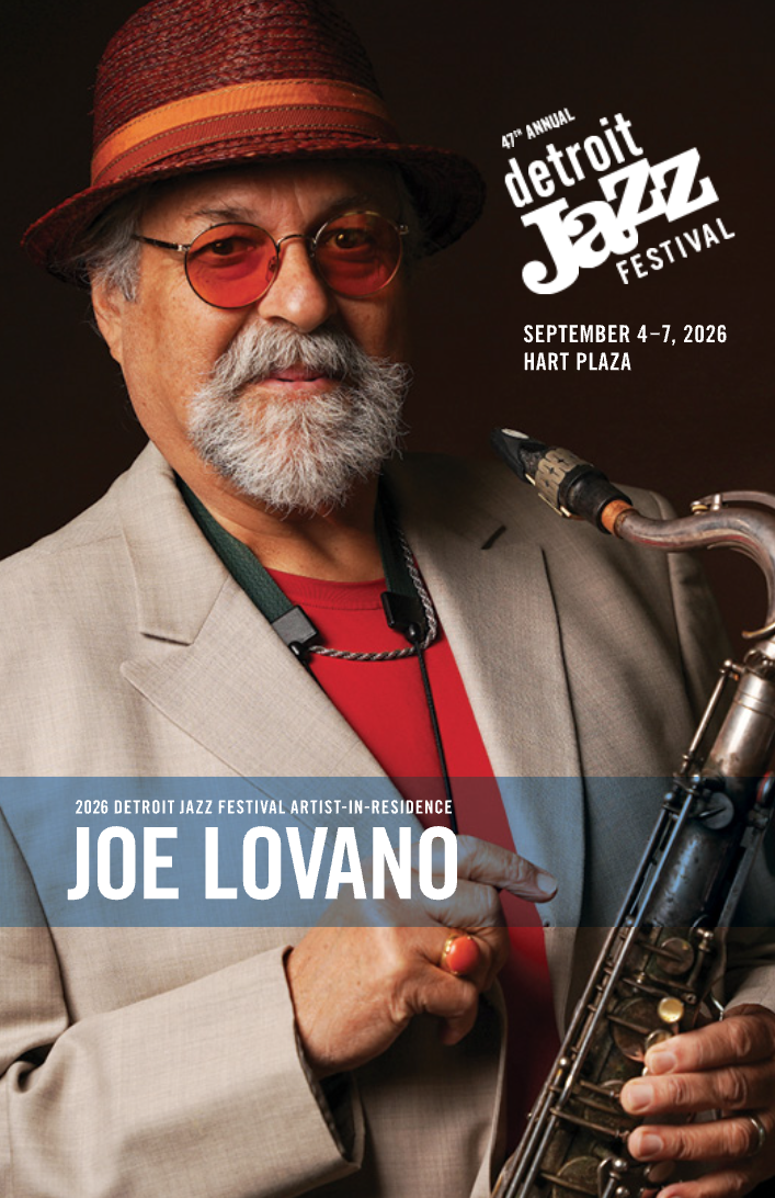 2026 Detroit Jazz Festival's Program Book Cover Image - Joe Lovano